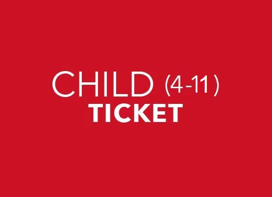 ONLINE CHILD TICKET (AGE 4-11) PRE-PAID - APRIL