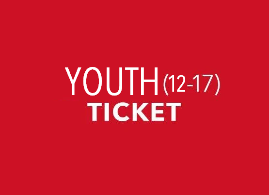 ONLINE YOUTH TICKET (AGE 12-17) PRE-PAID - MARCH